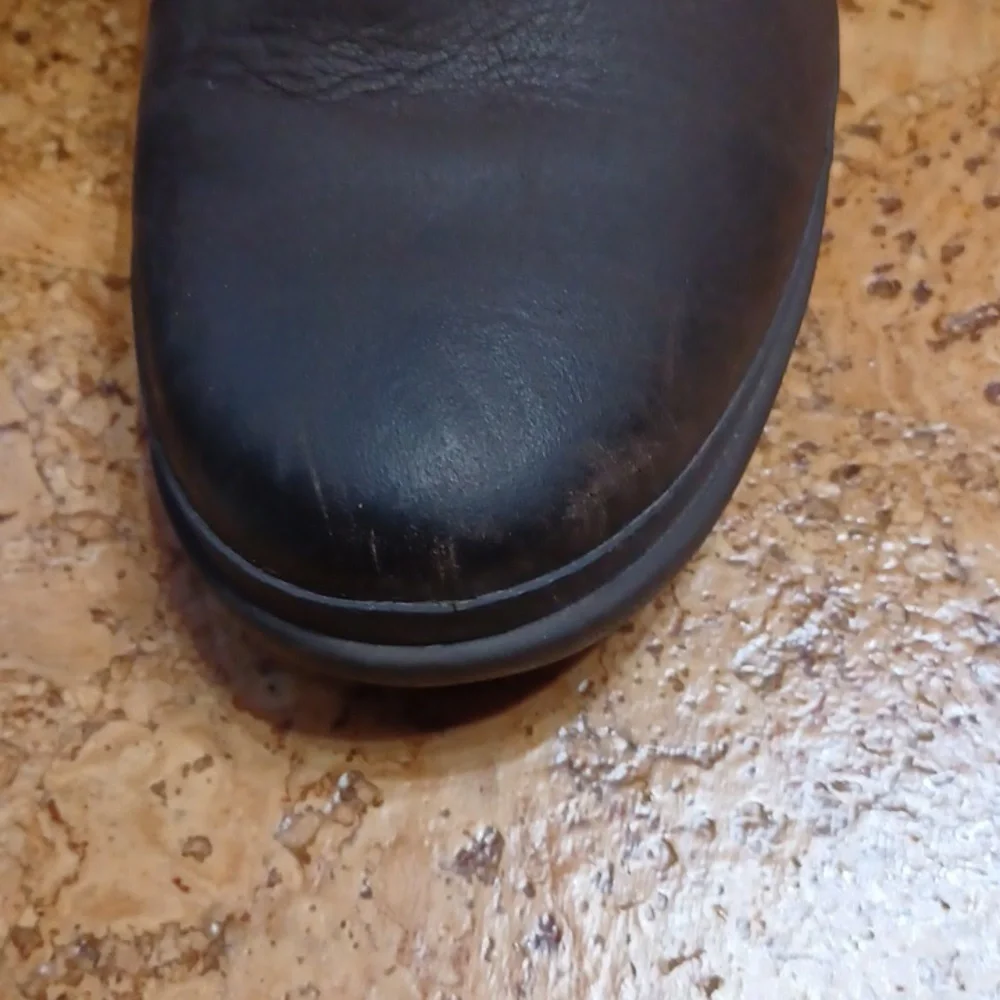 UGG Australia Women's Chocolate Brown Leather & Wool Robbie Boots 7.5 - Picture 10 of 10